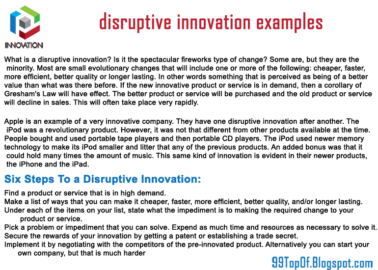 Nieuw disruptive innovation examples | allofbest ET-95